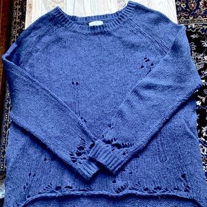 Distressed Blue Sweater